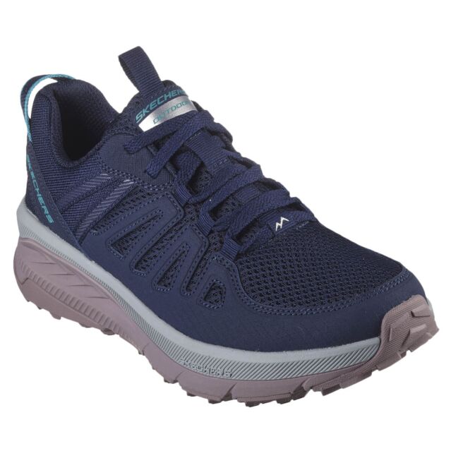 Skechers Womens Switch Back Cascades Low Top Lace Up Memory Foam Trainers