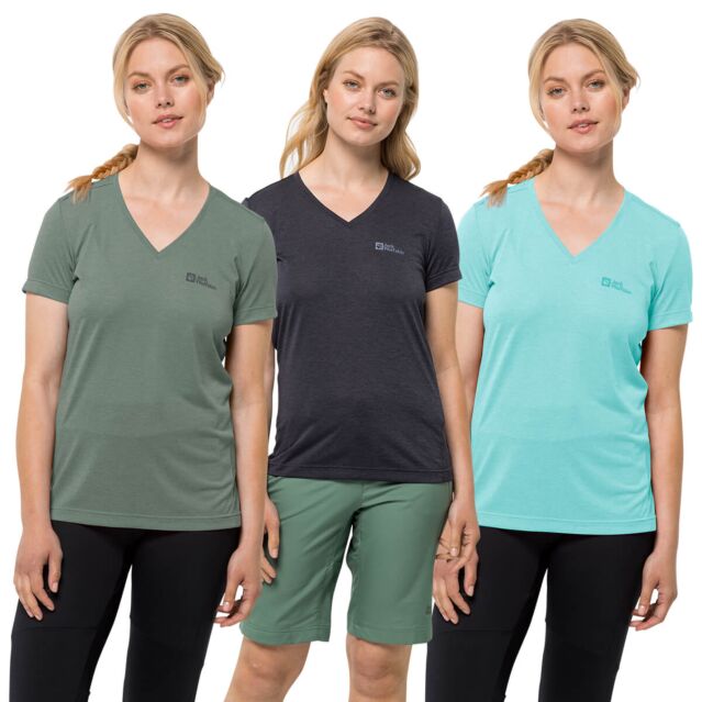 Jack Wolfskin Womens Crosstrail Moisture Wicking Quick Drying T-Shirt