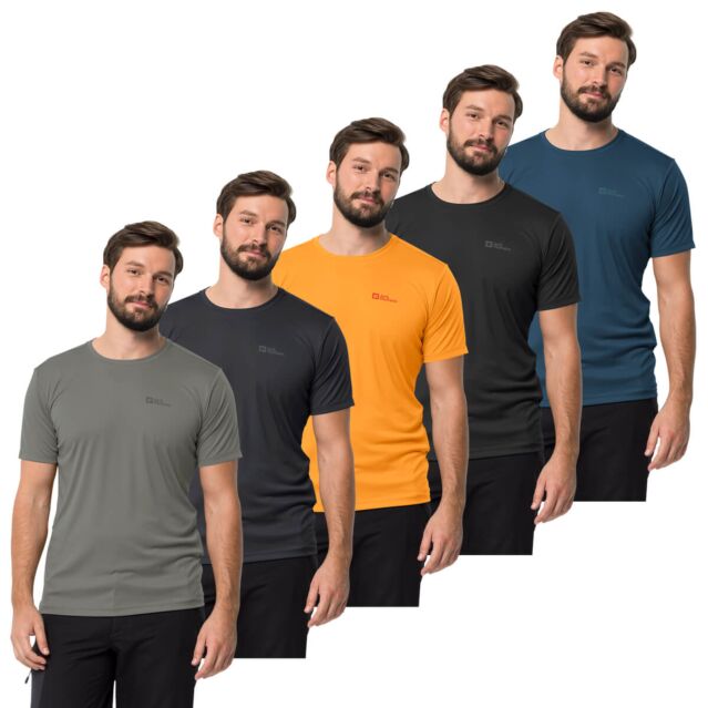 Jack Wolfskin Mens Tech Moisture Wicking Quick Drying Lightweight T-Shirt