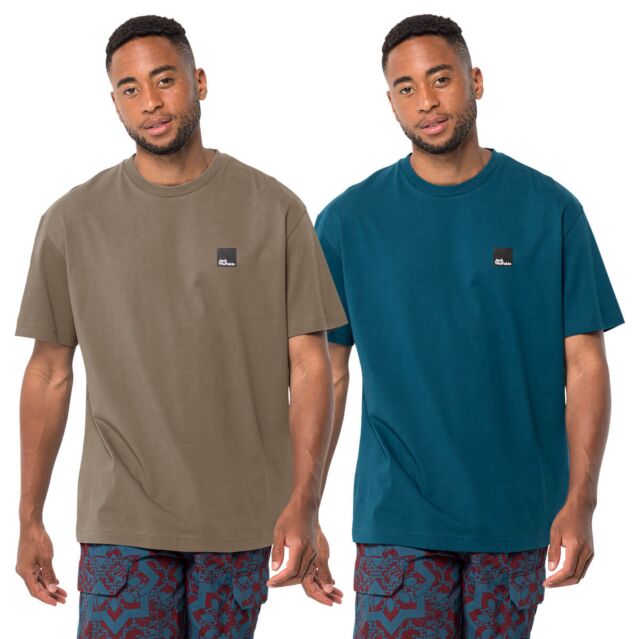 Jack Wolfskin Mens Eschenheimer Durable Lightweight Organic T-Shirt