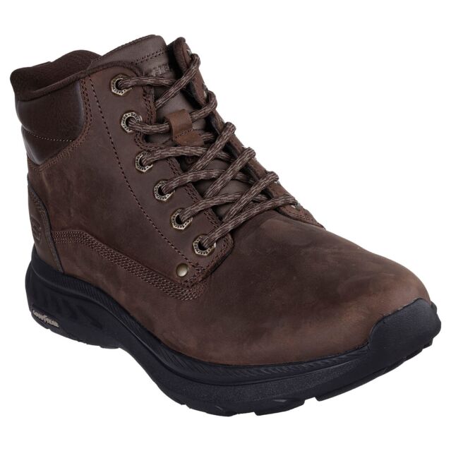 Skechers Mens Pollard Waylon Slip-ins Relaxed Fit Memory Foam Boots