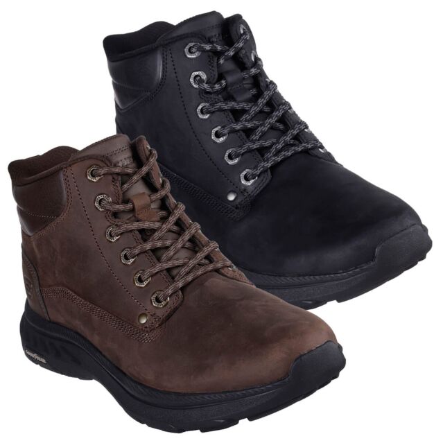Skechers Mens Pollard Waylon Slip-ins Relaxed Fit Memory Foam Boots