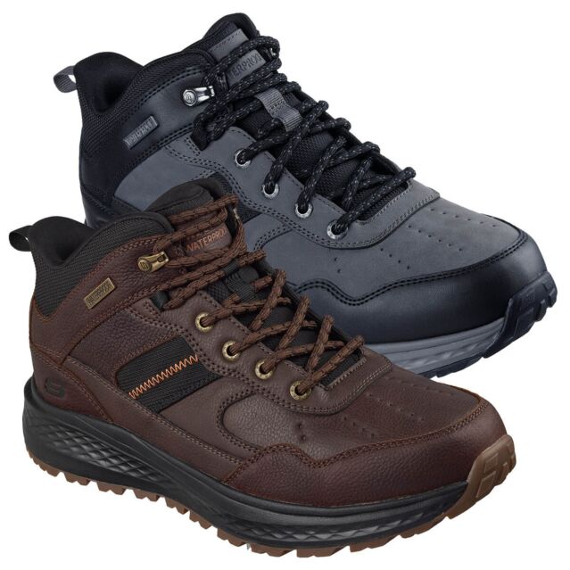 Skechers Mens Slade Ultra Turner Waterproof Slip-Ins Leather Boots