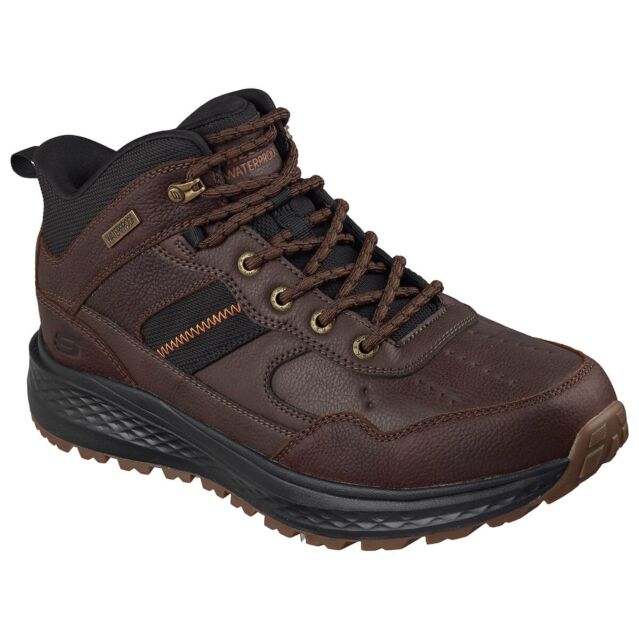 Skechers Mens Slade Ultra Turner Waterproof Slip-Ins Leather Boots