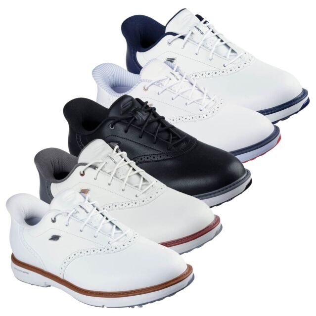 Skechers Mens Slip-ins GO GOLF Prestige Leather Waterproof Golf Shoes
