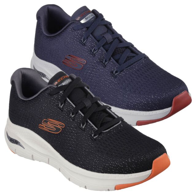 Skechers Mens Takar Arch Fit Engineered Mesh Lace Up Comfort Trainers
