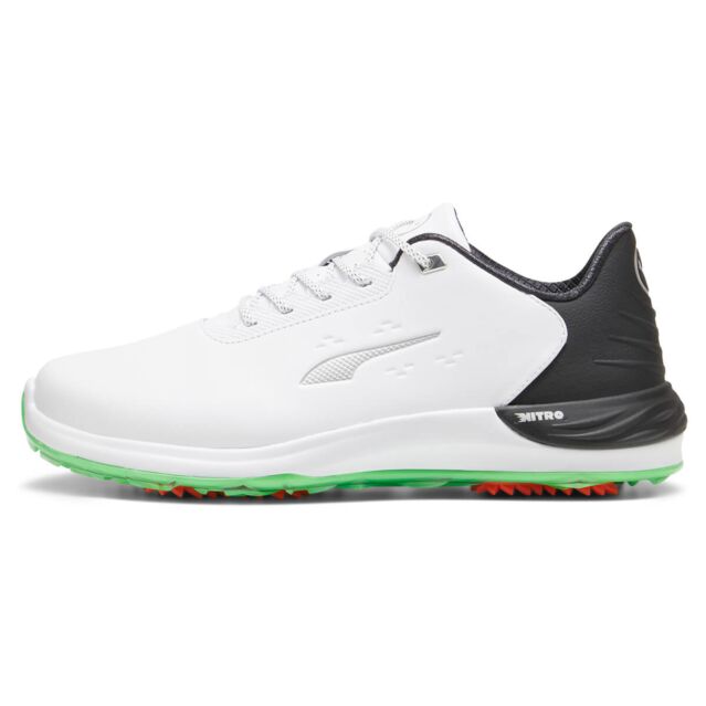 Puma Golf Mens PhantomCat Nitro+ Soft Leather Waterproof Golf Shoes