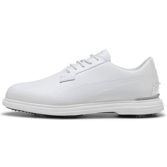 Puma Golf Mens Royale Full Grain Leather Profoam Flexspike Golf Shoes