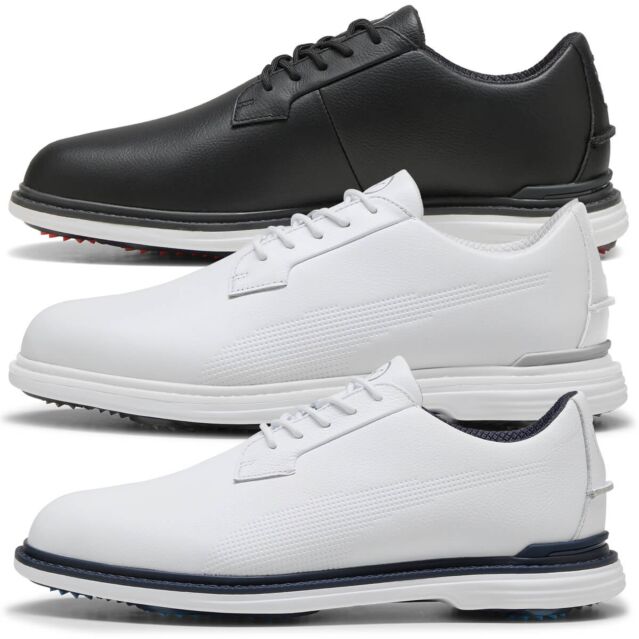 Puma Golf Mens Royale Full Grain Leather Profoam Flexspike Golf Shoes