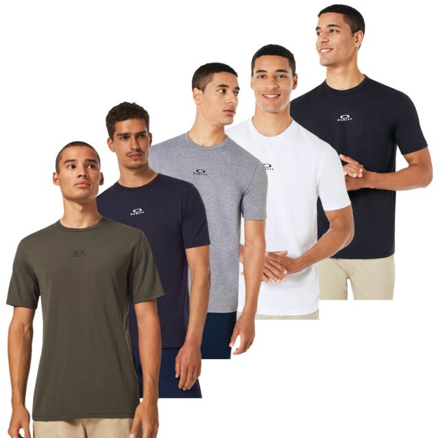 Oakley Mens Bark New Short Sleeve Ohydrolix Quick Dry T-Shirt
