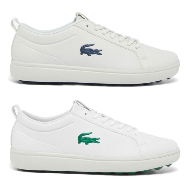 Lacoste Mens G Elite Water Repellent Crocodile Spikeless Golf Shoes