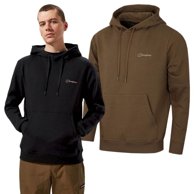 Berghaus Mens Offset Rock Graphic Kangaroo Pocket Regular Fit Hoody