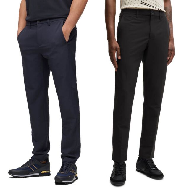 Hugo Boss Mens Commuter Slim Fitting Drawcord Trousers