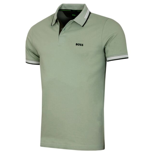 Hugo Boss Mens Paul Cottton-Blend Soft Stretch Essential Golf Polo Shirt