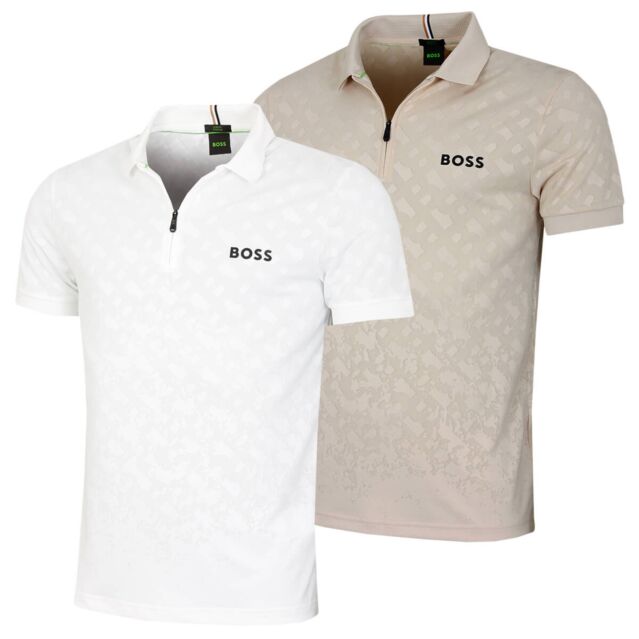 Hugo Boss Mens Philix 4 -Way Stretch Wicking Quick Dry Golf Polo Shirt