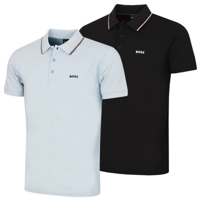 Hugo Boss Mens 2026 Birdie Paule Moisture Wicking Golf Polo Shirt