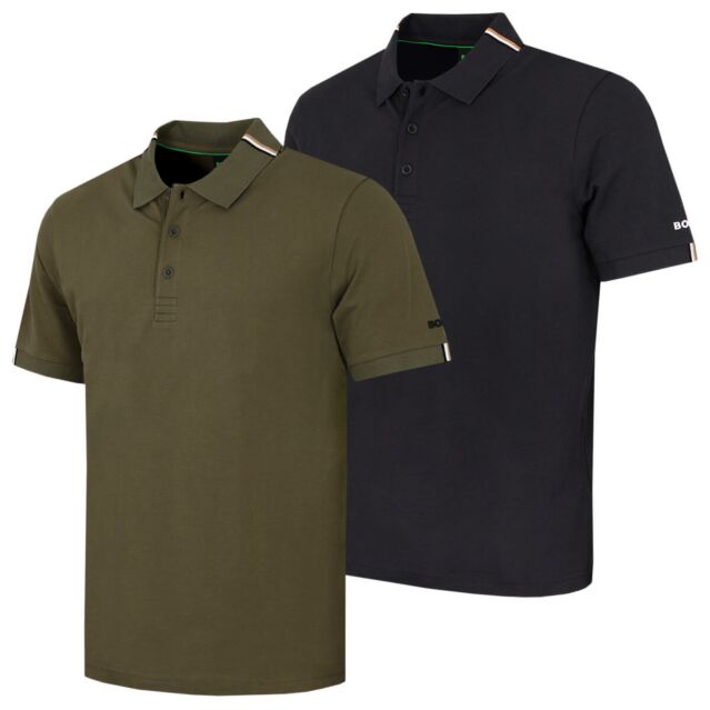 Hugo Boss Mens GOC Rank Wicking 4 Way Stretch Classic Golf Polo Shirt