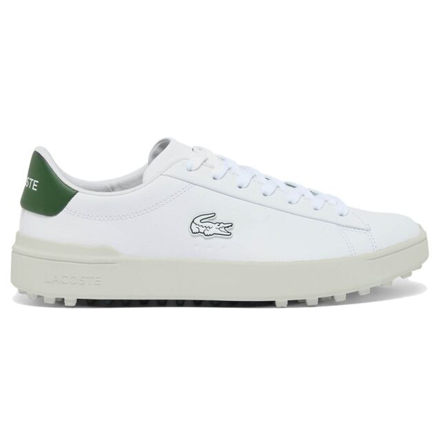 Lacoste Mens 2026 Carnaby Water Resistant Leather Spikeless Golf Shoes