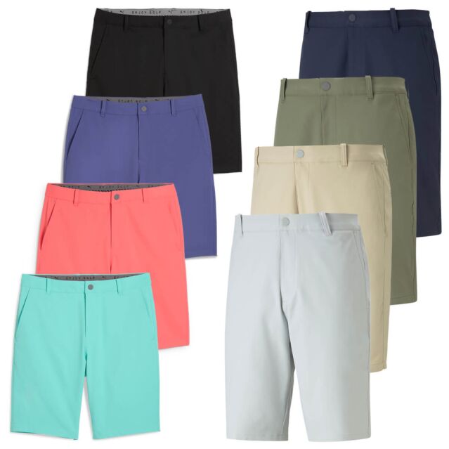 Puma Golf Mens Dealer 10" Recycled Medium Rise Performance Shorts