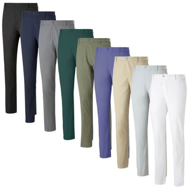 Puma Golf Mens Dealer Tailored Recycled Fabric Mid Rise Trousers
