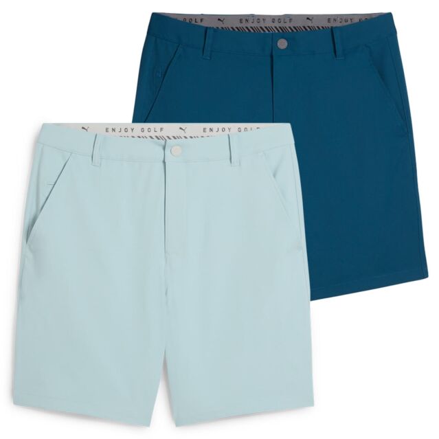 Puma Golf Mens Dealer 8 Inch Breathable Moisture Wicking Golf Shorts