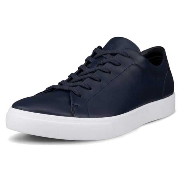 Ecco Mens Soft 10 Lace Up Leather Lightweight Comfortable Golf Trainers