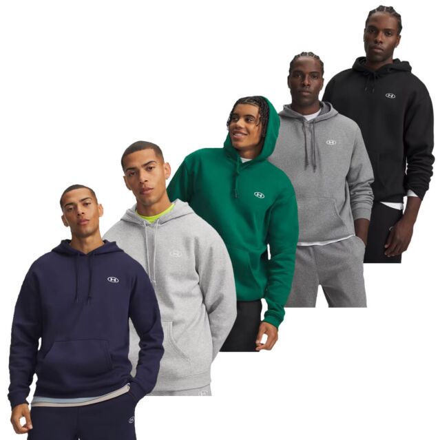 Under Armour Mens UA Rival Cotton Soft Lightweight Warm Fleece Hoody