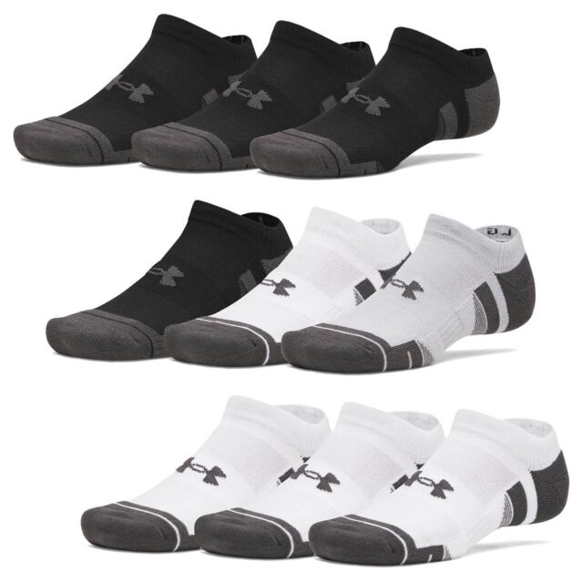 Under Armour Mens UA Performance Tech 3-Pack Wicking No Show Socks