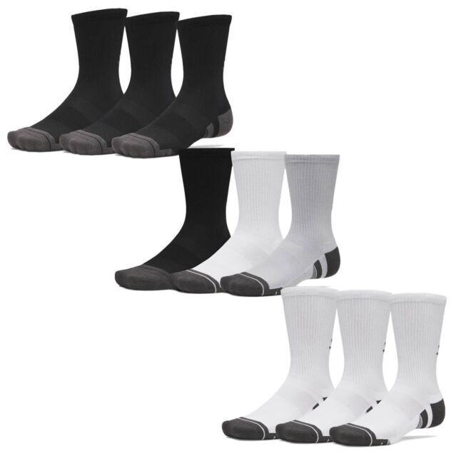 Under Armour Mens UA Performance Tech 3-Pack Wicking Durable Crew Socks