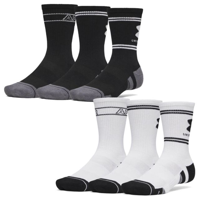Under Armour Mens UA Performance Tech 3-Pack Wicking Breathable Crew Socks