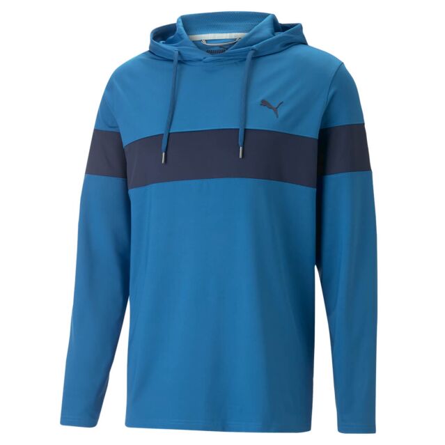 Puma Golf Mens Mattr Colour Block Moisture Wicking Performance Hoody