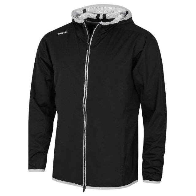 Puma Golf Mens DRYLBL Packable Full Zip Waterproof Recycled Fabric Rain