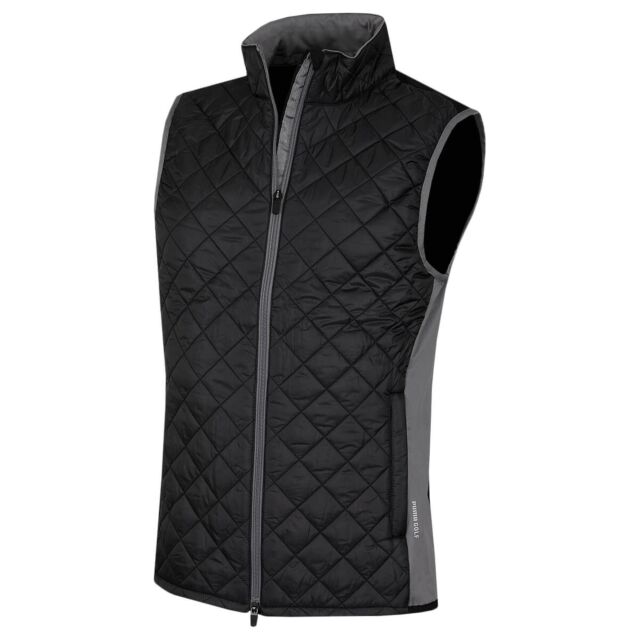 Puma Golf Mens Frost Quilted Vest Cloudspun Water Resistant Gilet