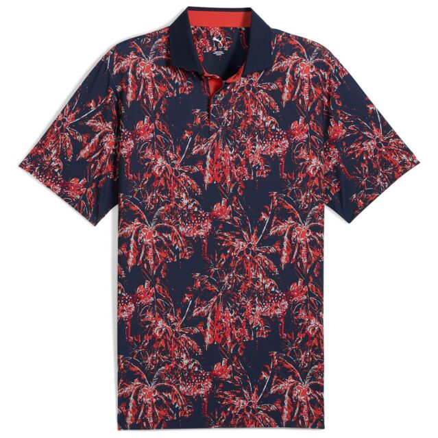 Puma Golf Mens MATTR Safari Breathable Lightweight Wicking Polo Shirt