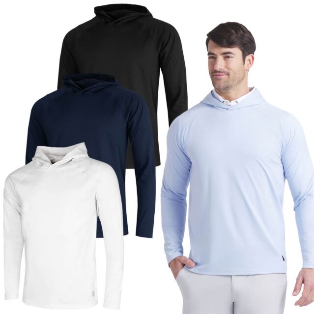Puma Golf Mens Cloudspun Tech Moisture Wicking Stretch Golf Hoody