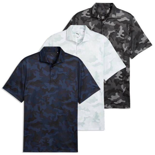 Puma Golf Mens 2026 North 4 Way Stretch Wicking Breathable Classic Polo Shirt