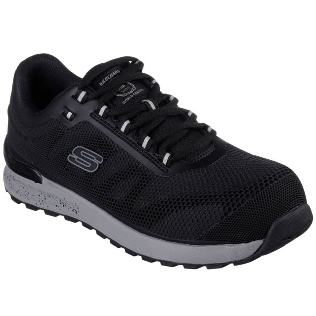Skechers Mens Bulklin Comp Non-Metallic Safety Toe EH Safe Synthetic Shoes