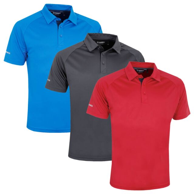 Sunice Mens Jack SPF 30+ Sun Protection Wicking Golf Polo Shirt