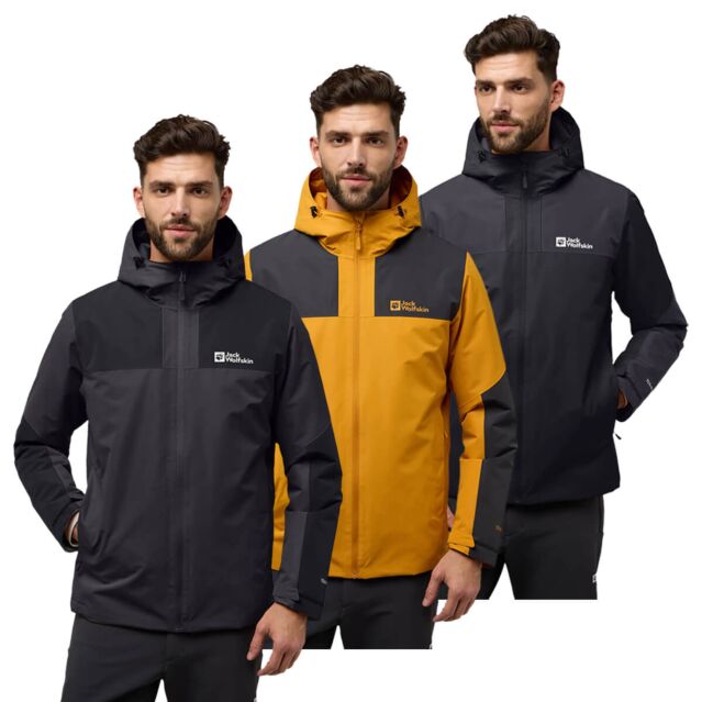 Jack Wolfskin Mens Jasper Waterproof Breathable Insulated Jacket