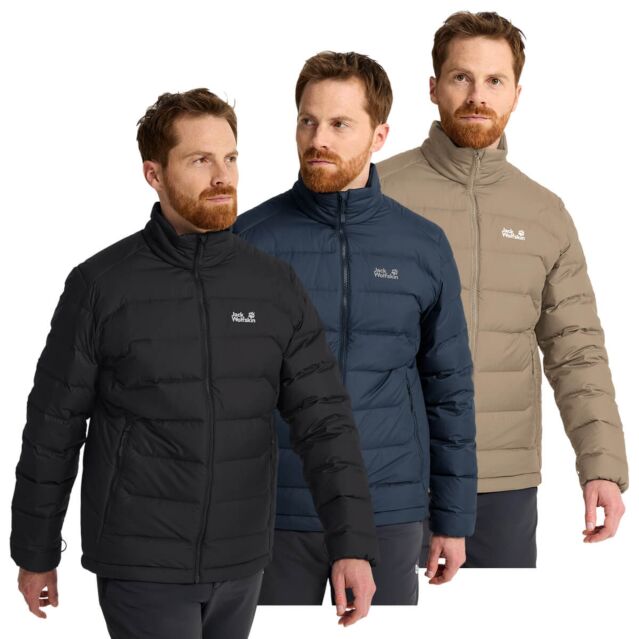 Jack Wolfskin Mens Wild Pass Down Windproof Water Repellent Warm Jacket