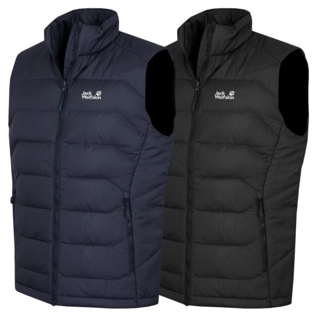 Jack Wolfskin Mens Wild Pass Down Windproof Water Repellent Gilet Vest