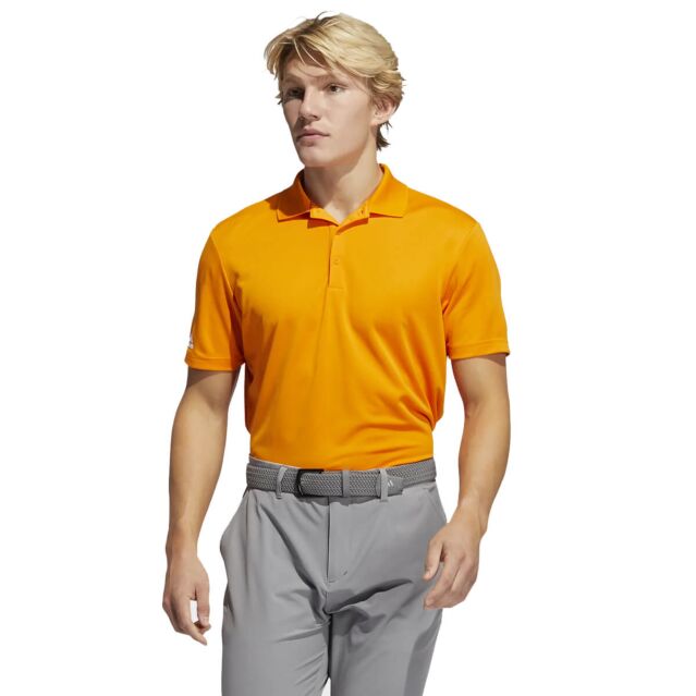 adidas Golf Mens Performance Moisture Wicking PRIMEGREEN Polo Shirt