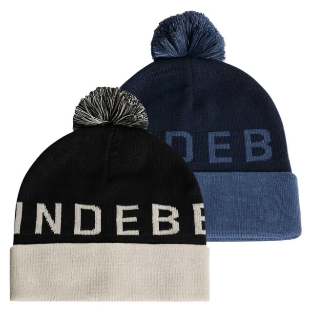 J.Lindeberg Mens Brannon Soft Classic PomPom Warm Golf Beanie Hat