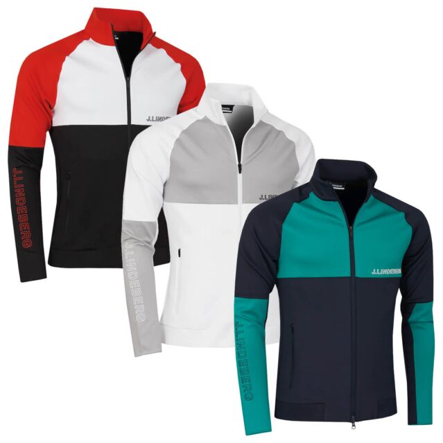 J.Lindeberg Mens Lazarus Moisture Wicking Midlayer Sweater