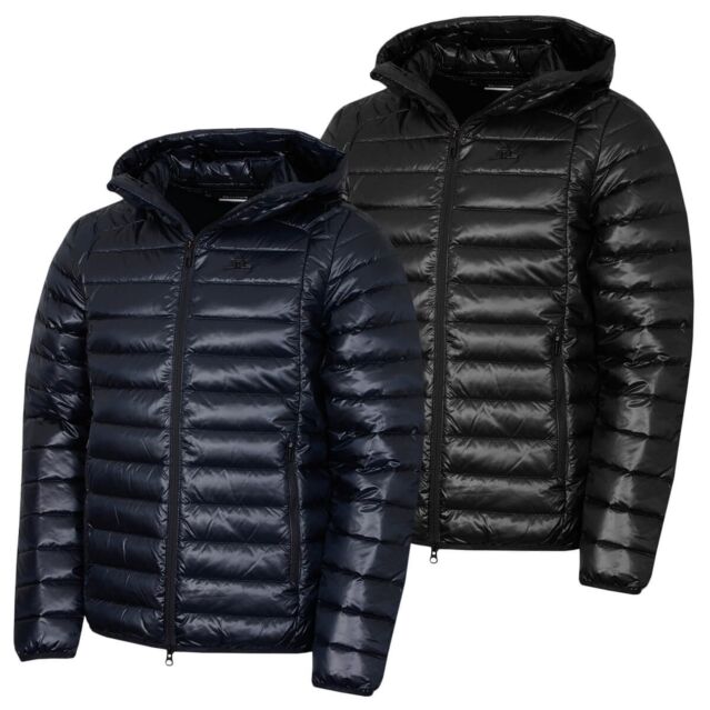 J.Lindeberg Mens Oden Light Down Hood Feather Down Golf Jacket