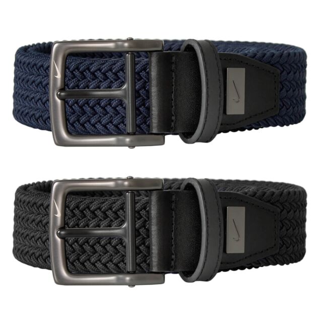 Nike Mens Weave Stretch No Hole Micro-Adjustable Woven Golf Belt