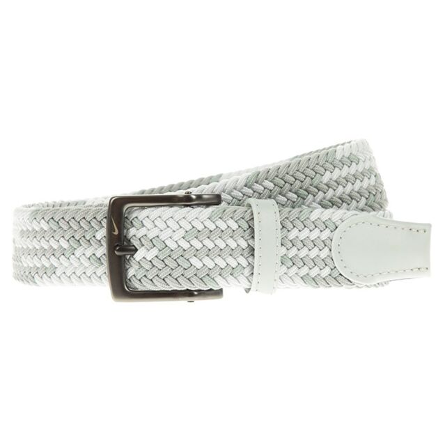 Nike Mens G-FLEX Diamond Stretch No Hole Custom-AdjustableWoven Golf Belt
