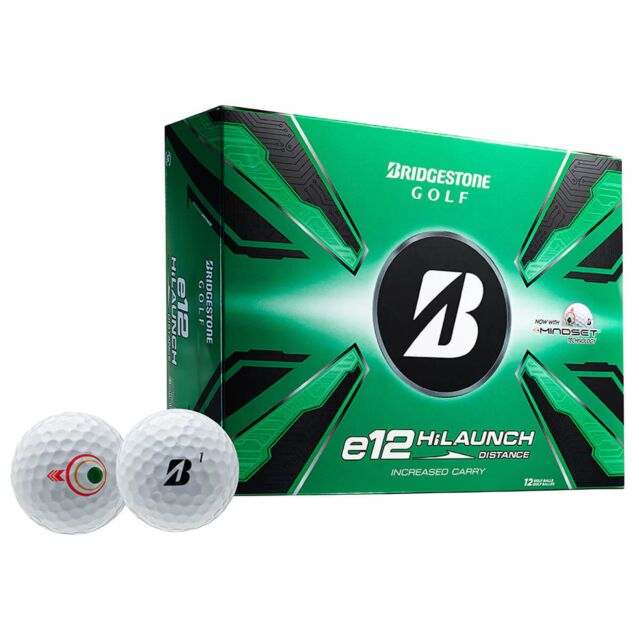 Bridgestone Mens E12 HiLaunch Longer Distance Optimal Flight System Golf Balls