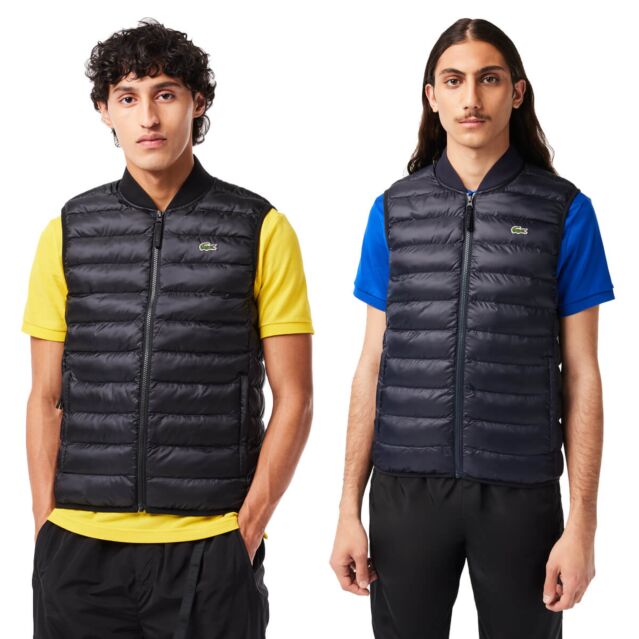 Lacoste Mens BH0537 Sustainable Thermal Taffeta Lined Gilet