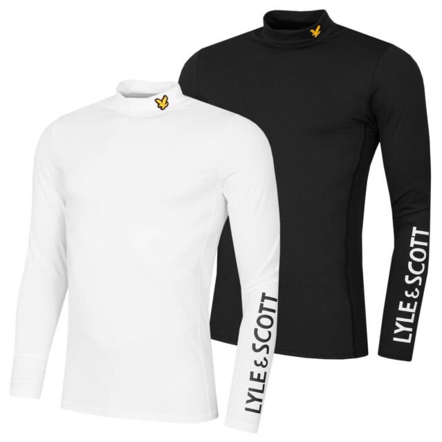 Lyle & Scott Mens Tech Mock Neck 4-Way Stretch Golf Baselayer